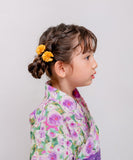 ヘアクリップ お花 2個セット 通販 日本製 Rora キャサリン 髪留め 髪飾り 子供 女の子 キッズ フラワー お団子 かわいい おしゃれ 可愛い 浴衣 夏祭り 甚平 ヘアアクセサリー フォーマル
