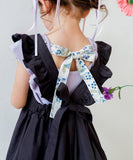 Rora キッズ Tシャツ 半袖 女の子 通販 ローラ ベリーベリー カットソー 半袖Tシャツ 夏服 半袖トップス トップス 袖フリル 伸縮 動きやすい アヤメ パープル 紫 可愛い おしゃれ