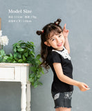 Rora キッズ Tシャツ 半袖 女の子 通販 ローラ ヨル カットソー 半袖Tシャツ 夏服 半袖トップス トップス レース 吸湿速乾 UVカット 接触冷感 ブラック 黒 可愛い おしゃれ かわいい