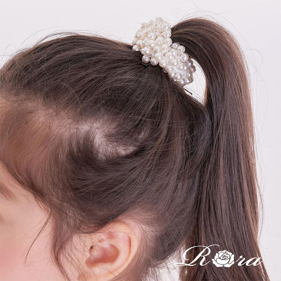 Rora ヘアゴム キッズ 通販 シオリパールヘアゴム 髪ゴム 髪飾り 髪留め パール 女の子 子供 子ども こども おしゃれ かわいい フォーマル カジュアル 大人っぽい 上品 入園式 卒園式