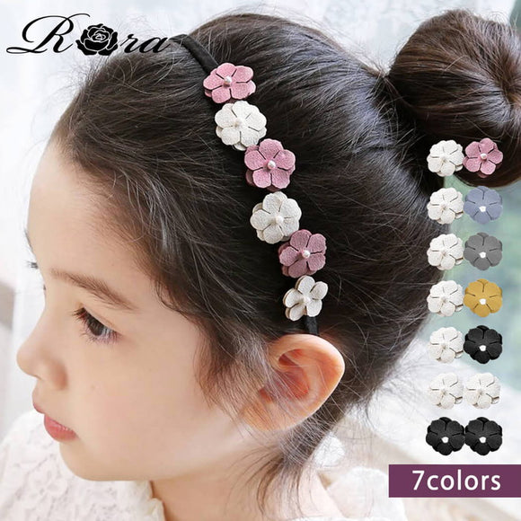 Rora カチューシャ 通販 花 48192102 髪飾り ヘッドドレス 子供 女の子 フォーマル 可愛い おしゃれ 発表会 入園式 卒園式 入学式 子ども用アクセサリー ヘアアレンジ ヘアーアクセサリー