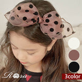 Rora カチューシャ 通販 リボン チュール 水玉 48392102 髪飾り ヘッドドレス 子供 女の子 フォーマル 可愛い おしゃれ 発表会 入園式 卒園式 入学式 子ども用アクセサリー ヘアアレンジ