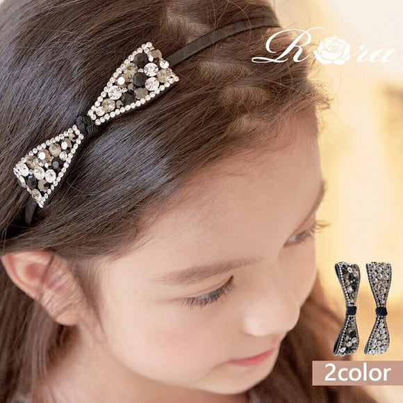 Rora カチューシャ 通販 リボン キラキラ 48452102 髪飾り ヘッドドレス 子供 女の子 フォーマル 可愛い おしゃれ 発表会 入園式 卒園式 入学式 子ども用アクセサリー ヘアアレンジ