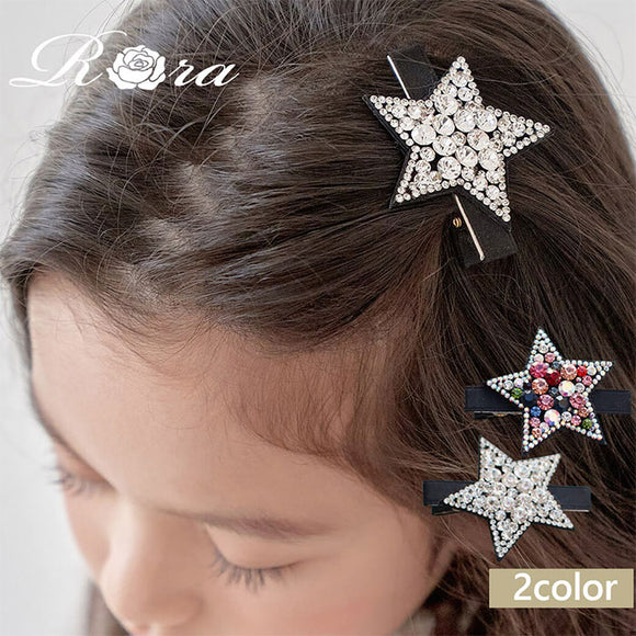 ヘアクリップ キッズ 通販 ヘア クリップ 48472102 プラハジルコニアスターヘアクリップ 星 キラキラ 子供 女の子 卒園式 入学式 結婚式 発表会 かわいい オシャレ 可愛い ヘアアレンジ