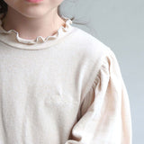 女の子 キッズ 長袖 Tシャツ 通販 ロンT 53012202 長袖Tシャツ カットソー フリル パフスリーブ おしゃれ かわいい オシャレ 可愛い 大人っぽい こども 女子 小学生 通学 トップス