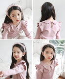 襟付き カットソー 長袖 キッズ 通販 トップス Tシャツ 女の子 襟あり フリル 子供 こども 子ども フォーマル きれいめ おしゃれ かわいい 可愛い 春秋 秋冬 カジュアル ナチュラル 春 秋