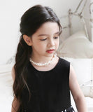 Rora ネックレス キッズ 通販 エリアン パール2連 パールネックレス 首飾り アクセサリー チョーカー パール 女の子 子供 子ども こども フォーマル 大人っぽい 上品 卒園式 入学式