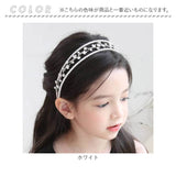 Rora カチューシャ キッズ 通販 フィアンセ ヘッドドレス ティアラ 髪飾り パール キラキラ 幅広 太め フォーマル 女の子 子供 子ども こども 結婚式 パーティー 卒園式 入学式 七五三