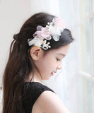 Rora カチューシャ キッズ 通販 ウェディング ヘッドドレス 髪飾り ヘアバンド 花 フラワー 細め 細い フォーマル 女の子 子供 子ども こども 結婚式 パーティー 卒園式 入学式