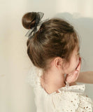 Rora ヘアゴム キッズ 通販 ボンジュール ビジュー 髪ゴム 髪飾り 髪留め リボン パール 女の子 子供 子ども こども おしゃれ かわいい フォーマル 大人っぽい 上品 入園式 卒園式 入学式