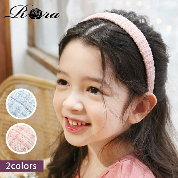 Rora カチューシャ 通販 ツイード 58532202 髪飾り ヘッドドレス 子供 女の子 フォーマル 可愛い おしゃれ 発表会 入園式 卒園式 入学式 子ども用アクセサリー ヘアアレンジ