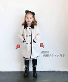 子供服 コート 女の子 通販 フォーマル ウール混 子供 こども 子ども おしゃれ 上品 きれいめ かわいい 大人っぽい 可愛い オシャレ 秋 冬 秋冬 キルティング ポケット付き 冬服 アウター