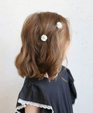 ヘアクリップ キッズ 2個セット 通販 ヘア クリップ 68012302 マーガレットミニクリップ お花 フラワー 子供 女の子 卒園式 入学式 結婚式 発表会 かわいい おしゃれ 可愛い ヘアアレンジ