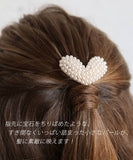 Rora ポニーフック 通販 ハートン 髪飾り ポニー フック ヘアカフ ヘアフック ポニーテール ハート パール ゴールド 女の子 子供 子ども こども フォーマル 卒園式 入学式 卒業式 結婚式