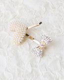 Rora ポニーフック 通販 ハートン 髪飾り ポニー フック ヘアカフ ヘアフック ポニーテール ハート パール ゴールド 女の子 子供 子ども こども フォーマル 卒園式 入学式 卒業式 結婚式