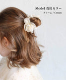 リボン シュシュ キッズ 通販 お花 パール 68142302 シューガーシュシュ オーガンジー フラワー 子供 女の子 大人っぽい 卒園式 入学式 結婚式 発表会 お呼ばれ パーティー ヘアアレンジ