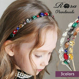 Rora カチューシャ 通販 キラキラ ビジュー 68172302 髪飾り ヘッドドレス 子供 女の子 フォーマル 可愛い おしゃれ 発表会 入園式 卒園式 入学式 子ども用アクセサリー ヘアアレンジ