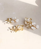 Rora ヘアクリップ キッズ 3個セット 通販 ローレン 花冠 髪飾り 髪留め 花 フラワー ゴールド 女の子 子供 子ども こども フォーマル 大人っぽい 上品 結婚式 パーティー 発表会 卒園式