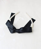 Rora カチューシャ 通販 リボン パール 68272302 髪飾り ヘッドドレス 子供 女の子 フォーマル 可愛い おしゃれ 発表会 入園式 卒園式 入学式 子ども用アクセサリー ヘアアレンジ