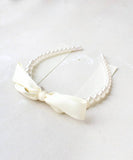 Rora カチューシャ 通販 リボン パール 68272302 髪飾り ヘッドドレス 子供 女の子 フォーマル 可愛い おしゃれ 発表会 入園式 卒園式 入学式 子ども用アクセサリー ヘアアレンジ