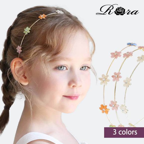 Rora カチューシャ 通販 花 キラキラ 68642302 髪飾り ヘッドドレス 子供 女の子 フォーマル 可愛い おしゃれ 発表会 入園式 卒園式 入学式 子ども用アクセサリー ヘアアレンジ