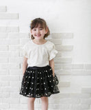 キッズ Tシャツ 半袖 女の子 通販 カットソー 73042401 半袖Tシャツ 夏服 フリル リボン フリル袖 カジュアル フォーマル 可愛い おしゃれ かわいい オシャレ こども 女子 通園 通学