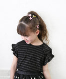 キッズ Tシャツ 半袖 女の子 通販 カットソー 73042401 半袖Tシャツ 夏服 フリル リボン フリル袖 カジュアル フォーマル 可愛い おしゃれ かわいい オシャレ こども 女子 通園 通学