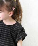 キッズ Tシャツ 半袖 女の子 通販 カットソー 73042401 半袖Tシャツ 夏服 フリル リボン フリル袖 カジュアル フォーマル 可愛い おしゃれ かわいい オシャレ こども 女子 通園 通学