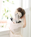 Rora バレッタ キッズ 通販 ミルフルル 髪飾り ヘアクリップ 髪留め リボン 大きめ レース 刺繍 ホワイト 女の子 子供 子ども こども フォーマル ナチュラル カジュアル 卒園式 入学式