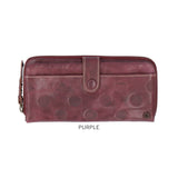 ラフラフ 財布 Laugh Rough 通販 長財布 長サイフ 長さいふ サイフ さいふ ロングウォレット ラウンドファスナー レディース ドット 本革 革 レザー ウォレット 小銭入れ 大人 水玉