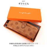 ラフラフ 財布 Laugh Rough 通販 長財布 長サイフ 長さいふ サイフ さいふ ロングウォレット ラウンドファスナー レディース ドット 本革 革 レザー ウォレット 小銭入れ 大人 水玉