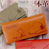 スヌーピー 財布 通販 PEANUTS FACE 長財布 長財布 ロングウォレット 長サイフ サイフ かぶせ長財布 snoopy キャラクター グッズ 大人 向け レディース おしゃれ 本革 革 レザー
