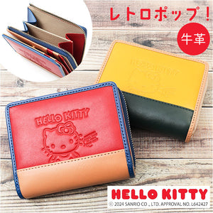 HELLO KITTY ハローキティ 二つ折り財布 通販 財布 お財布 おさいふ ウォレット 折り財布 サイフ 2つ折り コイン入れ 札入れ お札入れ カード入れ キティちゃん キティ 本革 革 レザー