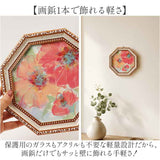 八角 ミニゲル アートフレーム 通販 アートパネル アートボード 八角形アート 壁掛け 壁飾り ミニ アート 絵画 絵 額入り 額付き 卓上 フレーム インテリア おしゃれ 玄関 寝室 リビング