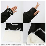 パーカー レディース おしゃれ 通販 にゃんこ ポケット トレーナー カブリ プルオーバー トップス フリース にゃんパーカー 猫耳 フード 森ガール 猫 小動物 ねこ ネコ アニマル