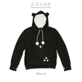 パーカー レディース おしゃれ 通販 にゃんこ ポケット トレーナー カブリ プルオーバー トップス フリース にゃんパーカー 猫耳 フード 森ガール 猫 小動物 ねこ ネコ アニマル