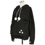 パーカー レディース おしゃれ 通販 にゃんこ ポケット トレーナー カブリ プルオーバー トップス フリース にゃんパーカー 猫耳 フード 森ガール 猫 小動物 ねこ ネコ アニマル