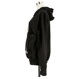 パーカー レディース おしゃれ 通販 にゃんこ ポケット トレーナー カブリ プルオーバー トップス フリース にゃんパーカー 猫耳 フード 森ガール 猫 小動物 ねこ ネコ アニマル