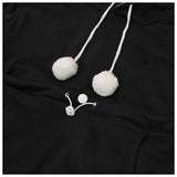 パーカー レディース おしゃれ 通販 にゃんこ ポケット トレーナー カブリ プルオーバー トップス フリース にゃんパーカー 猫耳 フード 森ガール 猫 小動物 ねこ ネコ アニマル