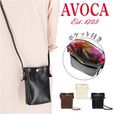 ミニショルダーバッグ 縦型 通販 アヴォカ ACF-001 AVOCA ショルダーバッグ ショルダーバック バッグ バック 斜めがけ 斜め掛け レディース ミニバッグ フェイクレザー きれいめ