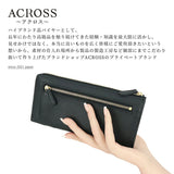アクロス 財布 通販 日本製 ACROSS財布 長財布 長サイフ ながさいふ なが財布 薄型財布 レディース メンズ ロングウォレット 本革 My all マイオール L字ファスナー 大容量 牛革 革