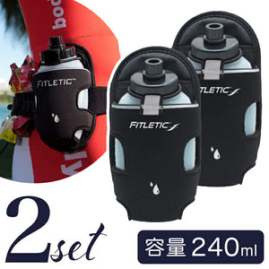 ボトルポーチ ランニング 通販 ボトル ポーチ 2個セット 約240ml FITLETIC フィットレティック AD-08-PJ 水分補給 リフレクター アウトドア マラソン ランニンググッズ スポーツグッズ