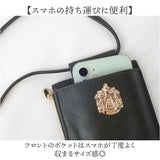 FLAPPER ハリーポッター バッグ 通販 Harry Potter グッズ エンブレムモバイルポシェット F218242 スマホショルダーバッグ スマホポーチ スマホポシェット 大人 かわいい 斜めがけ 縦