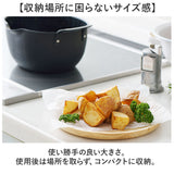揚げ鍋セット 通販 日本製 揚げザル 揚げざる 鍋 なべ ザル ざる 手付きざる 手付きザル 楕円 オーバル 揚げ物 油切り おしゃれ オシャレ シンプル 天ぷら ポテト フライ キッチンツール