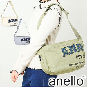 anello アネロ ミニショルダー AIB4603 通販 ショルダーバッグ ショルダーバック ミニ ショルダー 肩掛け ななめかけ 斜めかけ バッグ 鞄 カバン かばん バック プリント 小さめ 綿 収納