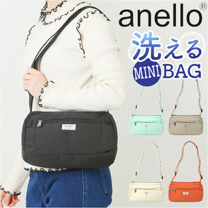 anello アネロ ショルダーバッグ ミニ AIM0701 通販 ショルダー ショルダーバック ミニショルダーバッグ 肩掛け ななめかけ 斜めかけ ミニショルダー ミニショルダーバック 小さめ 横長
