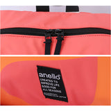 anello アネロ リュック AIS1201 通販 リュックサック バックパック デイパック はっ水 撥水 PC収納 PC コンパクト スリム オーバーロゴ PU ファスナー ブランド ユニセックス 男女兼用