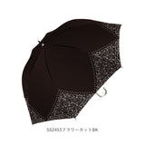 傘 日傘 晴雨兼用 レディース 長傘 通販 50cm 日傘 雨傘 レディース傘 雨晴兼用 UVカット 遮光 アンブレラ  手開き ラメ傘 婦人 かさ 熱中症対策 黒骨