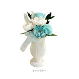 ブリザードフラワ- 仏花 仏壇用 通販 ドライフラワー フラワーギフト コンパクトサイズ お供え 供養 長持ち 水替え不要 アレジメント お供え花 花瓶セット ご仏前 長く飾れる 小さめ