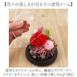 ブリザードフラワ- 通販 フラワーギフト ガラス製 フラワーアレンジメント ガラスドーム お花 花 かわいい おしゃれ フラワー 結婚祝い 新築祝い 玄関 リビング 引越し祝い インテリア